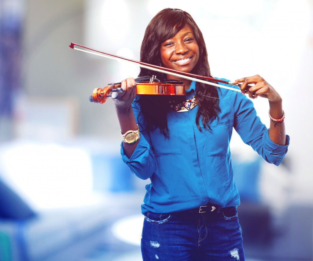 Woman playing violin