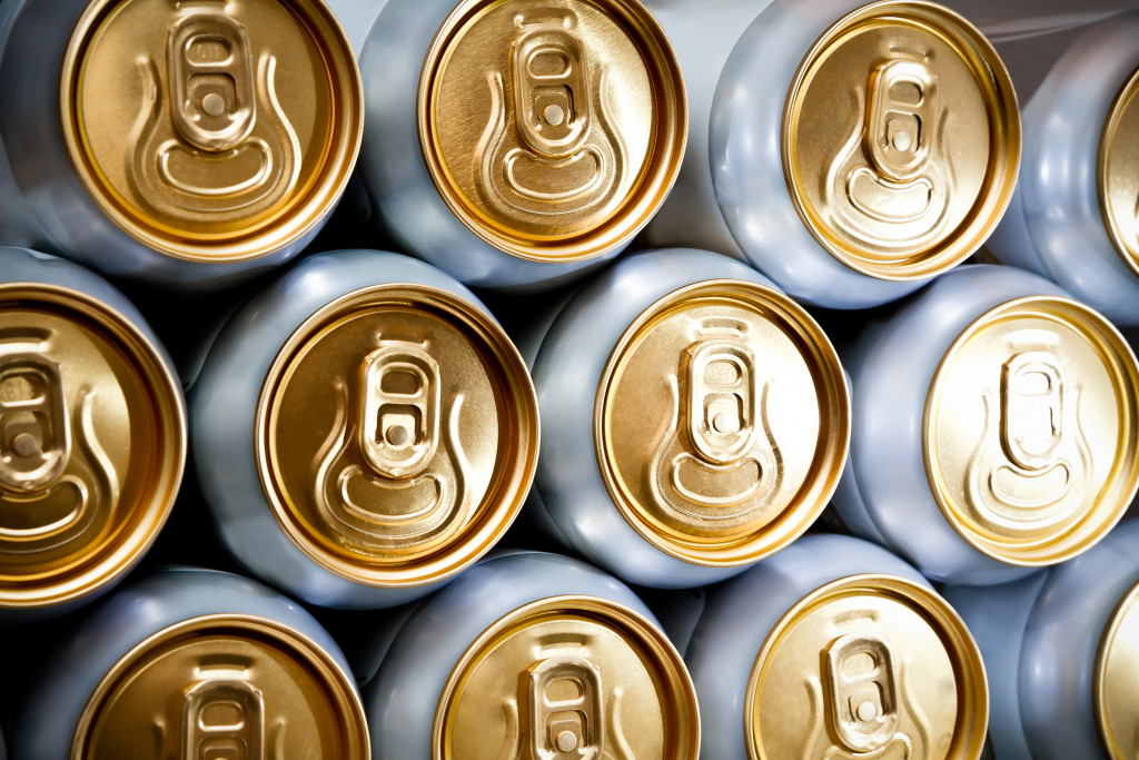 energy drink cans