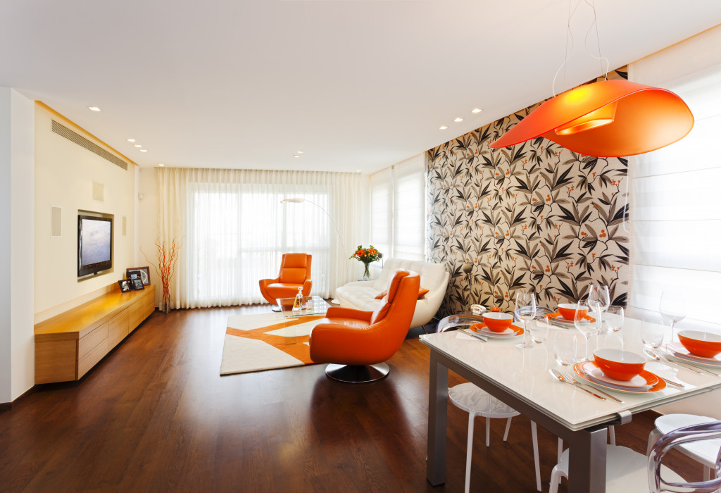 home orange interior