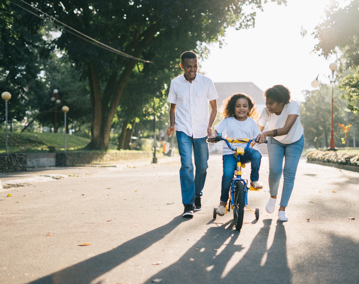 family outdoors