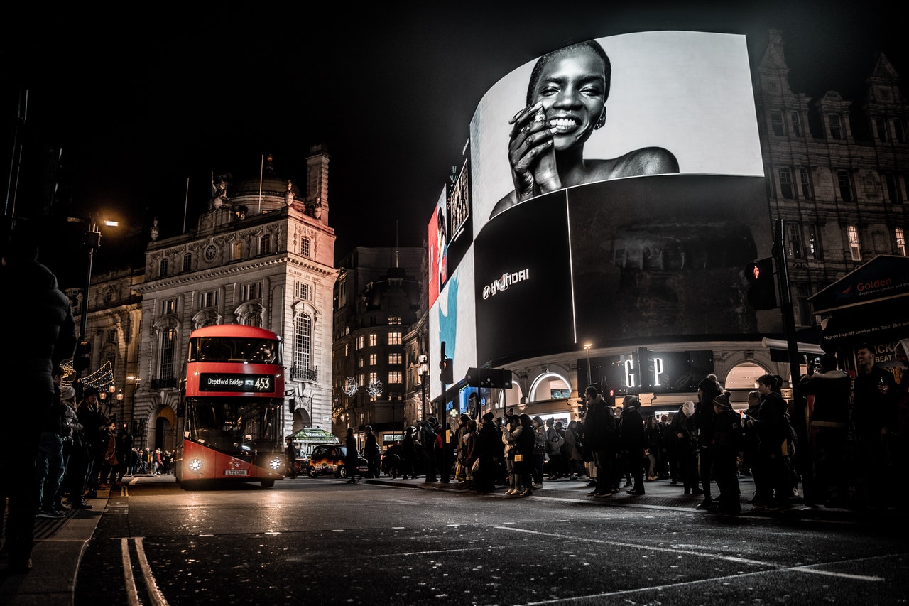 London bus stop