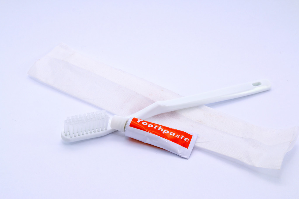 toothbrush and toothpaste