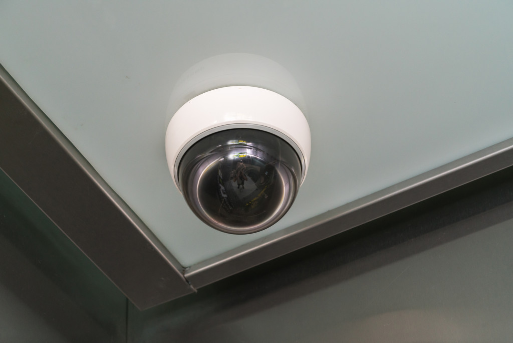 A security camera