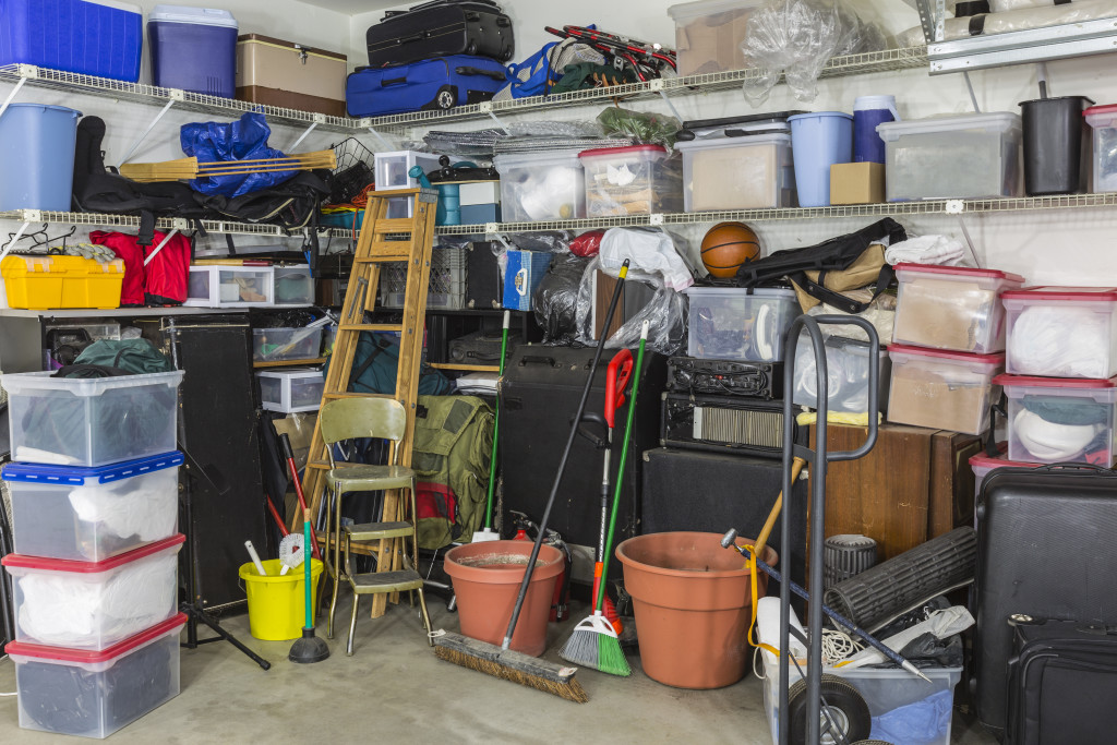 A home storeroom full of junk