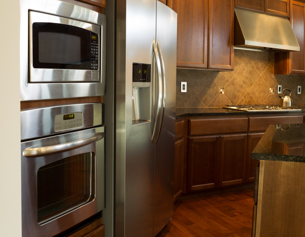 Appliances in kitchen