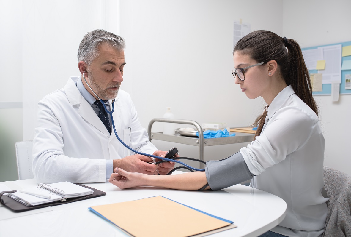 woman having her medical check up